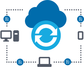 Alternative à Dropbox lifesize icon diagram 